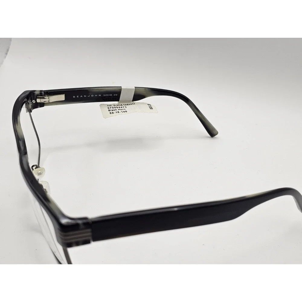 Sean John MF SJO5108WM Black Horn Eyeglass Frames‎ 59 15 145